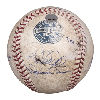 New York Yankees Core Four Multi-Signed Game Used Baseball- Jeter, Rivera, Posada and Pettitte (MLB Authenticated & Steiner)